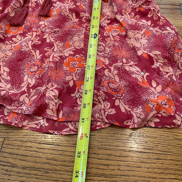 Free People Stealing Fire Tunic Dress Sz S Bohemian Hippie Light & Flowy - Picture 12 of 15